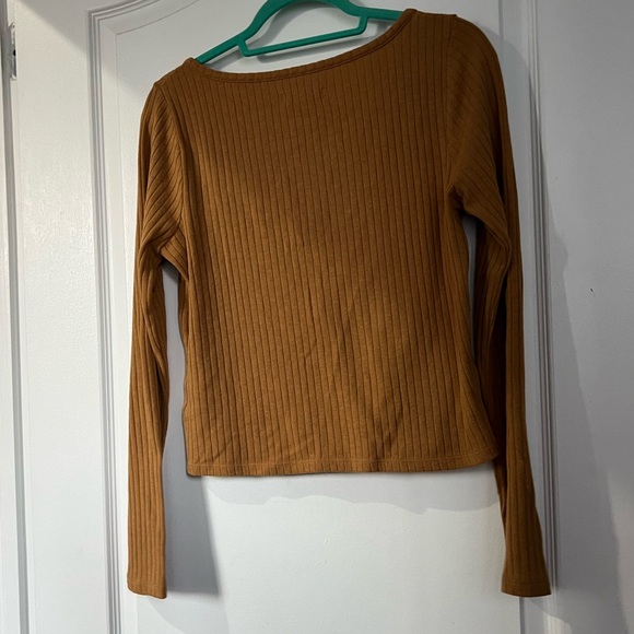 Madewell Ribbed Cardigan Cropped Tee - Picture 7 of 7